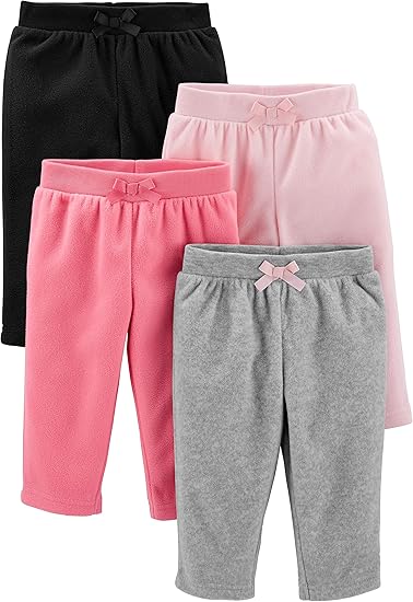 Baby-Girls 4-Pack Fleece PantsCasual Pants